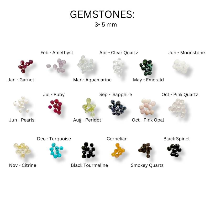 Geburtsstein Echter Edelstein Anhänger Zu Jeder Halskette Oder Jedem Armband - Charm von Boshar