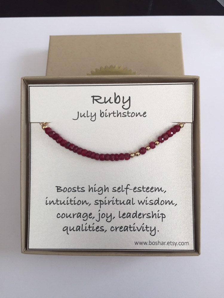 Rubin Jubiläumsarmband Rose Gold Silber Juli Geburtsstein Armband 40 Jahre Jubiläum Frau Geschenk Von Ehemann 40. Hochzeitsgeschenk An Mutter von Boshar