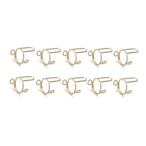 Bosiyrggrl Dünne Ringe für Fingernägel, 10 Stück, für den täglichen Schutz der Fingerkuppen von Frauen, trendige Ringe, goldfarbenes Geschenk für Freundin. von Bosiyrggrl