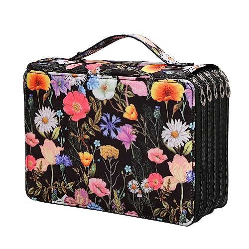 Bosiyrggrl Federmäppchen mit 250 Fächern und 5-lagigem Reißverschluss – Aufbewahrungstasche für Stifte mit großer Kapazität für Schüler Künstler C von Bosiyrggrl
