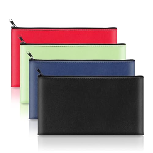 Bosiyrggrl Reißverschluss-Geldtasche Sicherheitsbrieftasche für Münzen, Scheine, Schecks, Rechnungen, Kosmetika von Bosiyrggrl