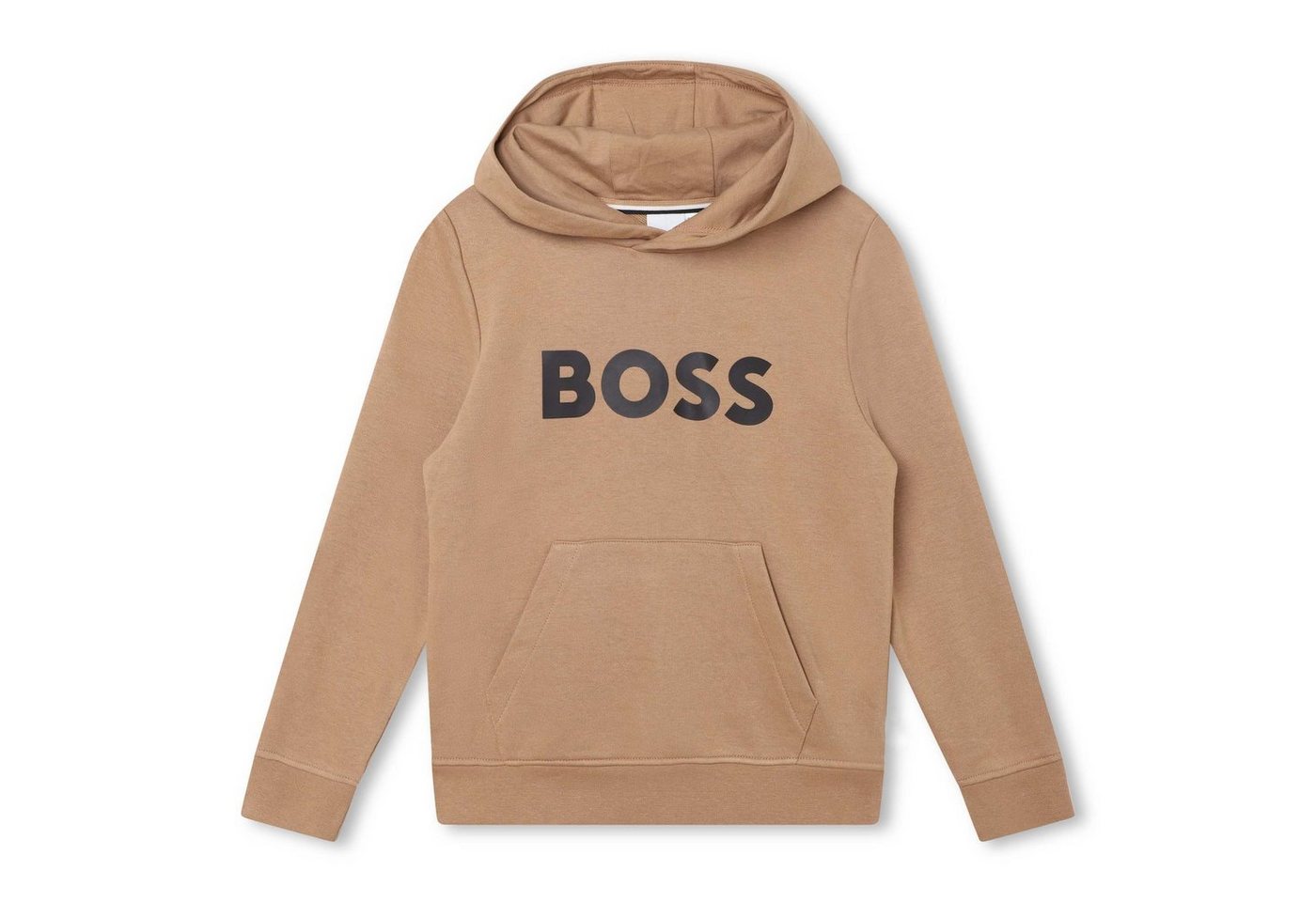 Boss Kidswear Hoodie BOSS Kidswear Kapuzenpullover braun mit schwarzem Logo von Boss Kidswear