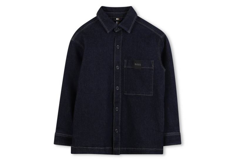 Boss Kidswear Jeanshemd BOSS Kidswear Jeanshemd Langarm, Farbe Roher Denim mit Logo-Badge von Boss Kidswear