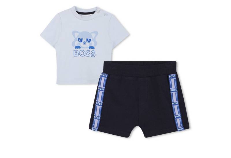 Boss Kidswear Jogginganzug BOSS Kidswear kurzer Jogginganzug 2er Set blau mit Pandabär von Boss Kidswear