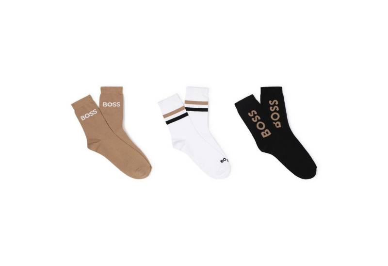 Boss Kidswear Socken BOSS Kidswear – 3er-Pack Socken Schwarz Weiß Braun von Boss Kidswear
