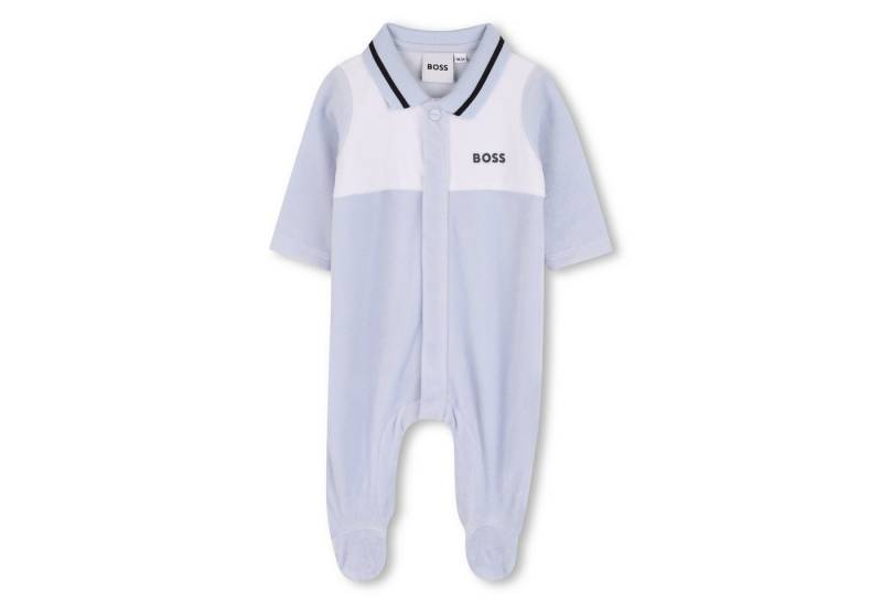 Boss Kidswear Strampler BOSS Kidswear Baby Strampler hellblau Bio-Baumwolle in Geschenkbox (1-tlg) von Boss Kidswear