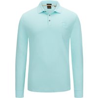 BOSS ORANGE Langarm-Poloshirt mit Stretchanteil von Boss Orange