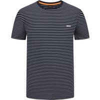 BOSS ORANGE Leichtes T-Shirt mit Ringelstreifen und Logo-Emblem von Boss Orange