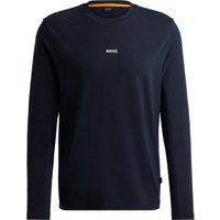 BOSS ORANGE Longsleeve mit gummiertem Label-Schriftzug und Stretchanteil BOSS ORANGE Longsleeve mit gummiertem Label-Schriftzug und Stretchanteil von Boss Orange
