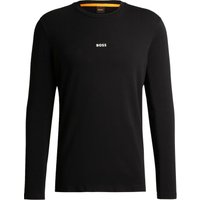 BOSS ORANGE Stretch-Longsleeve mit gummiertem Label-Schriftzug von Boss Orange
