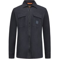 BOSS ORANGE Overshirt mit Logo-Patch auf der Brusttasche von Boss Orange