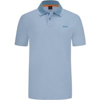BOSS ORANGE Piqué-Poloshirt mit Kontrastkragen und gummiertem Logo-Print BOSS ORANGE Piqué-Poloshirt mit Kontrastkragen und gummiertem Logo-Print von Boss Orange