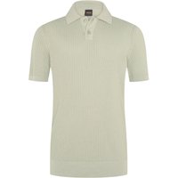BOSS ORANGE Unifarbenes Poloshirt im Rippstrick, Regular Fit in L von Boss Orange