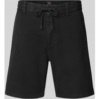 BOSS Orange Bermudas mit elastischem Bund in Black, Größe 33 von Boss Orange