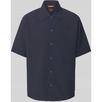 BOSS Orange Freizeithemd mit Druckknopfleiste in Dunkelblau, Größe XXXL von Boss Orange