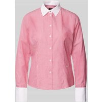 BOSS Orange Hemdbluse mit Label-Stitching Modell 'Barbyna' in Pink, Größe L von Boss Orange