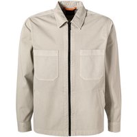 BOSS Orange Herren Overshirt beige Baumwolle von Boss Orange