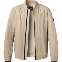 BOSS Orange Herren Blouson beige Mikrofaser unifarben von Boss Orange