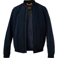 BOSS Orange Herren Blouson blau Mikrofaser unifarben von Boss Orange