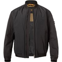 BOSS Orange Herren Blouson Schwarz Mikrofaser unifarben von Boss Orange