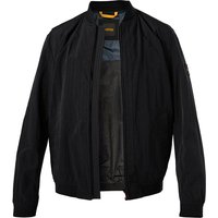 BOSS Orange Herren Blouson Schwarz Mikrofaser unifarben von Boss Orange