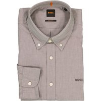 BOSS Orange Herren Hemd grau Baumwolle von Boss Orange