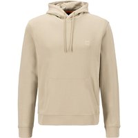 BOSS Orange Herren Hoodie beige Baumwolle unifarben von Boss Orange