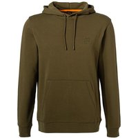 BOSS Orange Herren Hoodie grün Baumwolle unifarben von Boss Orange