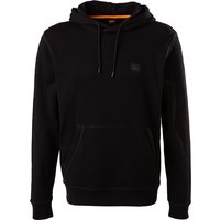 BOSS Orange Herren Hoodie Schwarz Baumwolle unifarben von Boss Orange