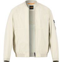 BOSS Orange Herren Blouson beige Mikrofaser unifarben von Boss Orange