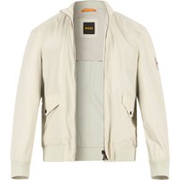 BOSS Orange Herren Blouson beige Mikrofaser unifarben von Boss Orange