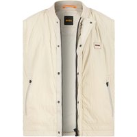 BOSS Orange Herren Weste beige Mikrofaser unifarben von Boss Orange