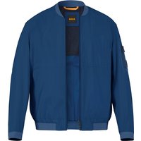 BOSS Orange Herren Blouson blau Mikrofaser unifarben von Boss Orange