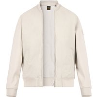 BOSS Orange Herren Blouson grau Mikrofaser unifarben von Boss Orange