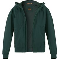 BOSS Orange Herren Jacke grün Mikrofaser unifarben von Boss Orange