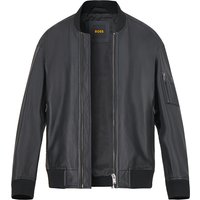 BOSS Orange Herren Blouson schwarz Lammleder von Boss Orange
