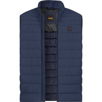 BOSS Orange Herren Steppweste blau Mikrofaser unifarben von Boss Orange