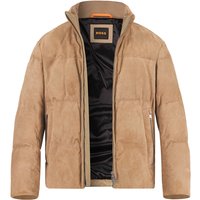 BOSS Orange Herren Lederjacke beige Veloursleder unifarben von Boss Orange
