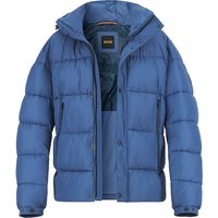 BOSS Orange Herren Steppjacke blau Mikrofaser unifarben von Boss Orange