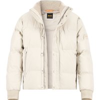BOSS Orange Herren Steppjacke beige Mikrofaser von Boss Orange