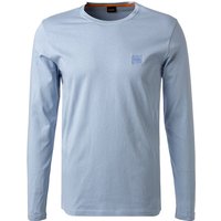 BOSS Orange Herren Longsleeve blau Baumwolle von Boss Orange