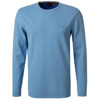 BOSS Orange Herren Longsleeve blau Baumwolle von Boss Orange