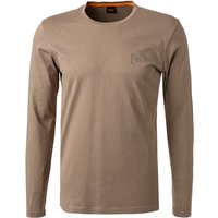 BOSS Orange Herren Longsleeve braun Baumwolle von Boss Orange