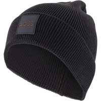 BOSS Orange Herren Mütze schwarz Schur-Wolle von Boss Orange