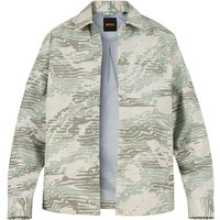 BOSS Orange Herren Overshirt grün camouflage von Boss Orange