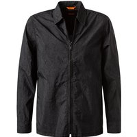 BOSS Orange Herren Overshirt schwarz Mikrofaser von Boss Orange