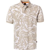 BOSS Orange Herren Polo-Shirt beige Baumwoll-Piqué von Boss Orange