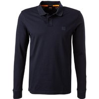 BOSS Orange Herren Polo-Shirt blau Baumwoll-Piqué von Boss Orange