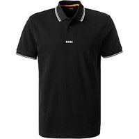 BOSS Orange Herren Polo-Shirt schwarz Baumwoll-Piqué von Boss Orange