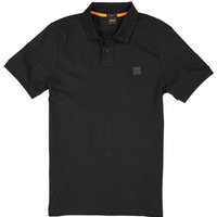 BOSS Orange Herren Polo-Shirt schwarz Baumwoll-Piqué von Boss Orange